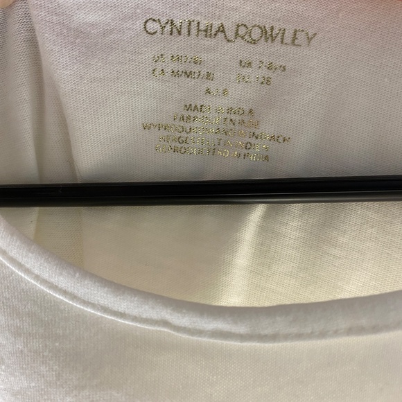 GIRLS FRIENDSHIP LONG SLEEVED SHIRT CYNTHIA ROWLEY MEDIUM 7/8 NWT - Picture 4 of 4